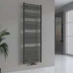 Banyo radyatörü, orta bağlantı, havlu ısıtıcı ASTORIA Antrasit