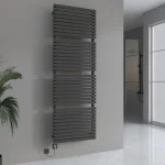 Elektrikli banyo radyatörleri ve havlu radyatörleri, antrasit renkli FLORA banyo