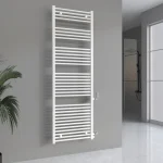 Banyo radyatörü değişimi, tadilat radyatörü, yandan bağlantı, beyaz ASTORIA