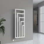 Elektrikli banyo radyatörü, havlu radyatörü, beyaz TWISTER
